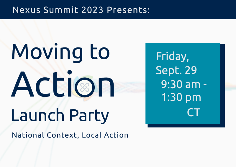 Moving to Action Launch Party Banner